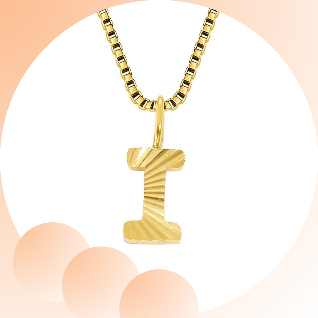 Elegant and timeless stainless steel initial necklace