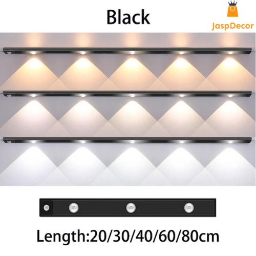 Illuminate Pro motion sensor LED light for home organization - Black