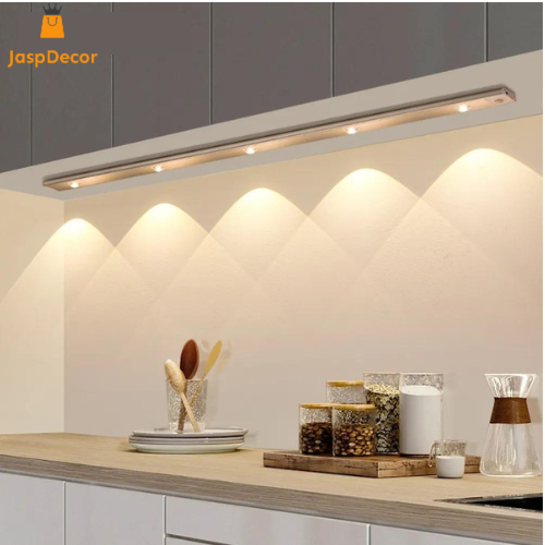 Motion activated LED light for easy access in cabinets
