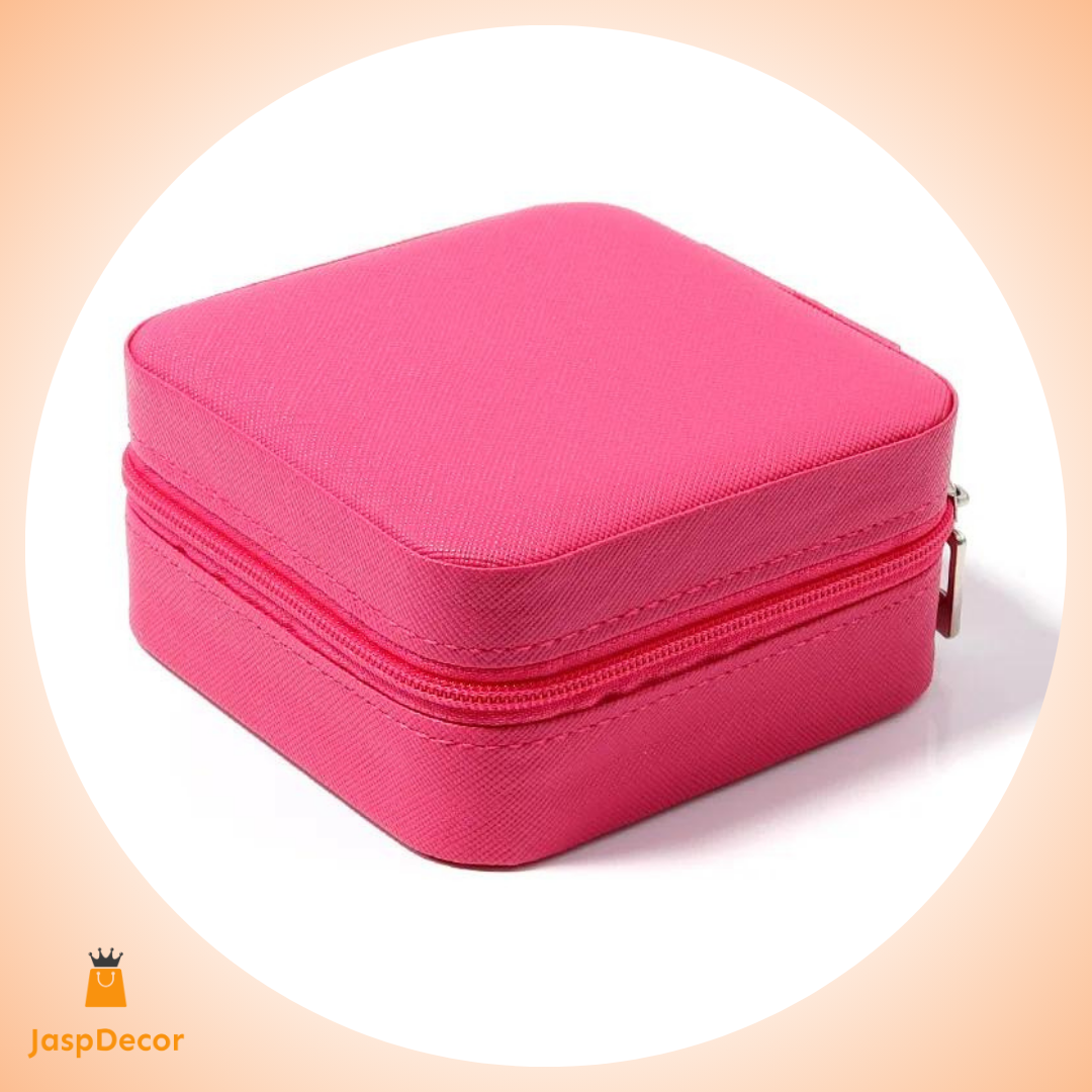 Compact Travel Organizer for Your Precious Jewelry - Pink